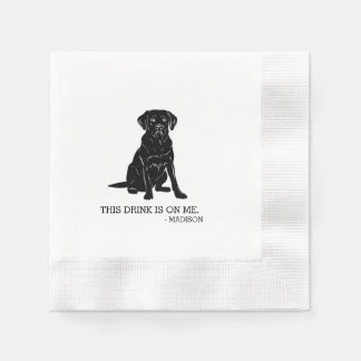 Labrador Cocktail Napkin