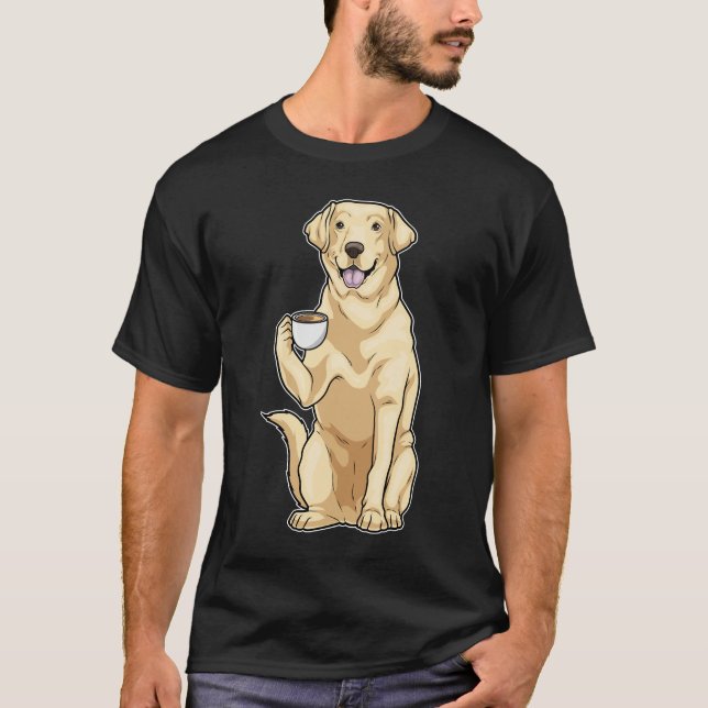 Labrador Cup Coffee T-Shirt (Front)