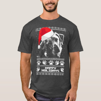 Labrador Cute Happy Holidays Christmas  T-Shirt