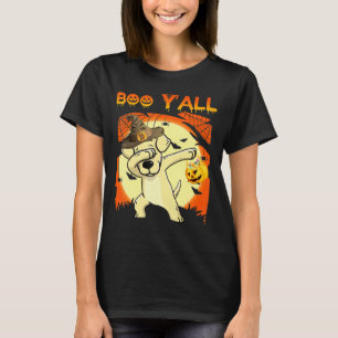 Labrador Dabbing Boo Yall Ghost Halloween Dog T-Shirt