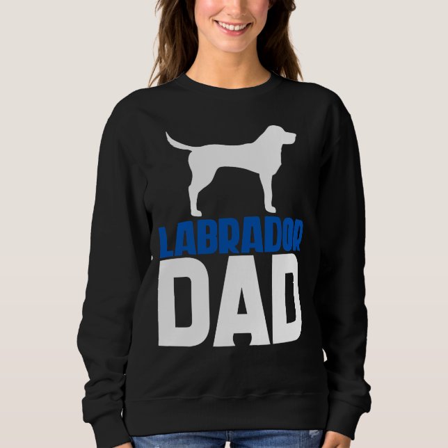Labrador Dad Blue Sweatshirt (Front)