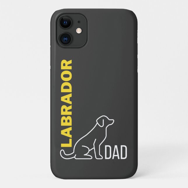 Labrador Dad, Dog Dad Gift, Labrador Retriever Dog Case-Mate iPhone Case (Back)