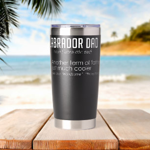 Labrador Dad Funny Father Day Retriever Definition Insulated Tumbler