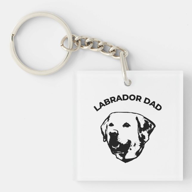 Labrador Dad  Key Ring (Front)