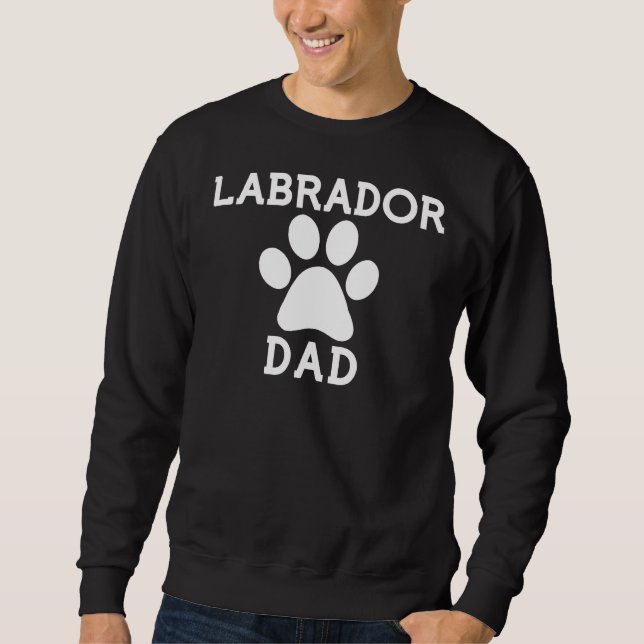 Labrador Dad Paw Sweatshirt (Front)