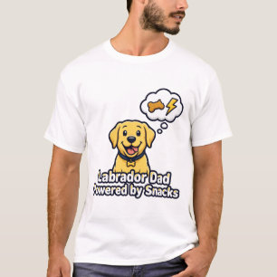 Labrador Dad Powered by Snacks T-Shirt