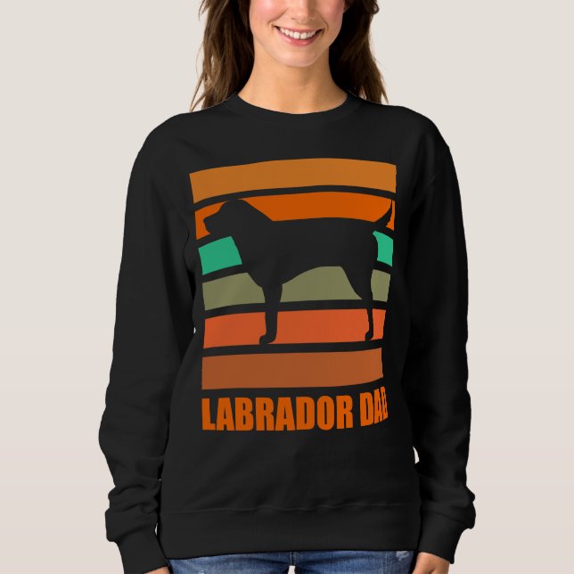 Labrador Dad Retro Sweatshirt (Front)