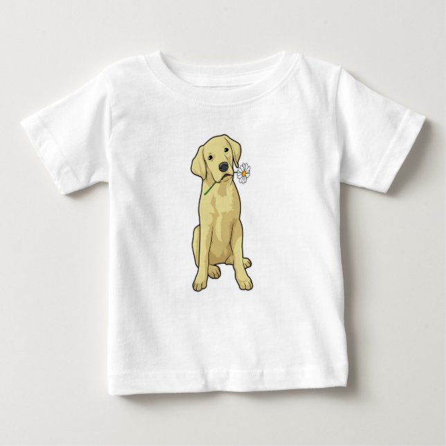 Labrador Daisy Baby T-Shirt (Front)