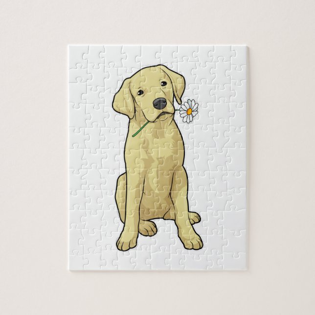 Labrador Daisy Jigsaw Puzzle (Vertical)
