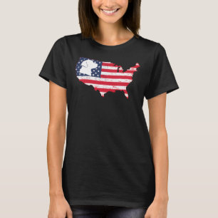 Labrador Dog 4th Of July American Flag Stars And S T-Shirt