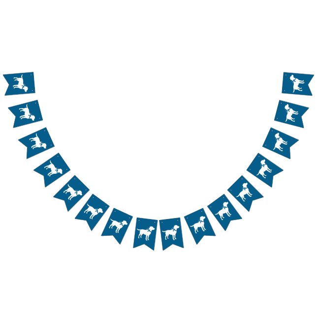 Labrador Dog Baby Shower Blue Boy Lab Bunting (All)