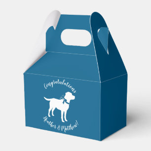 Labrador Dog Baby Shower Blue Boy Lab Favour Box