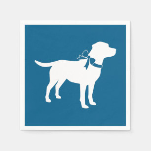 Labrador Dog Baby Shower Blue Boy Lab Napkin