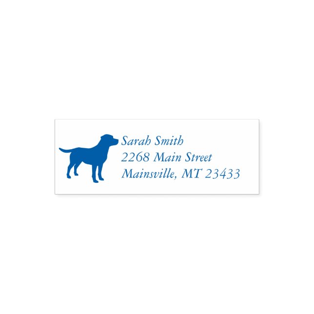 Labrador Dog Baby Shower Blue Boy Lab Self-inking Stamp (Design)