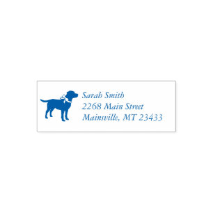 Labrador Dog Baby Shower Blue Boy Lab Self-inking Stamp