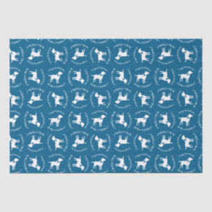 Labrador Dog Baby Shower Blue Boy Lab Tissue Paper