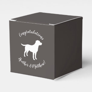Labrador Dog Baby Shower Lab Grey Gender Neutral Favour Box