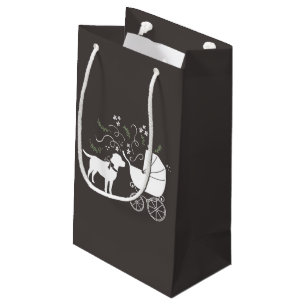 Labrador Dog Baby Shower Lab Grey Gender Neutral Small Gift Bag