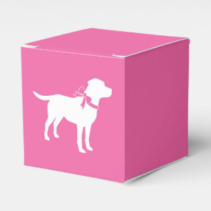 Labrador Dog Baby Shower Pink Girl Lab Favour Box