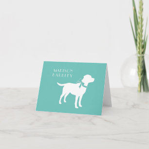 Labrador Dog Black Lab Puppy Note Card