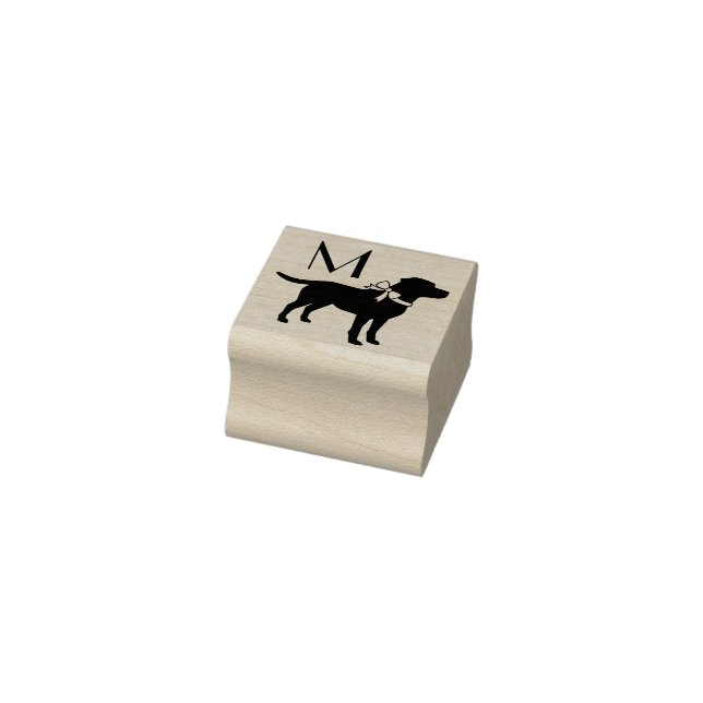 Labrador Dog Black Lab Puppy Rubber Stamp (Stamp)