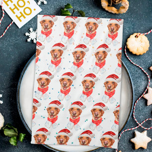 Labrador Dog Breed Christmas Tea Towel
