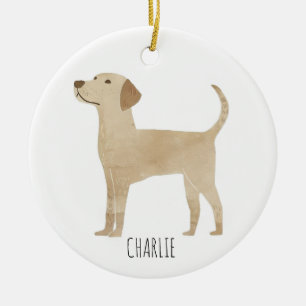 Labrador Dog Ceramic Ornament