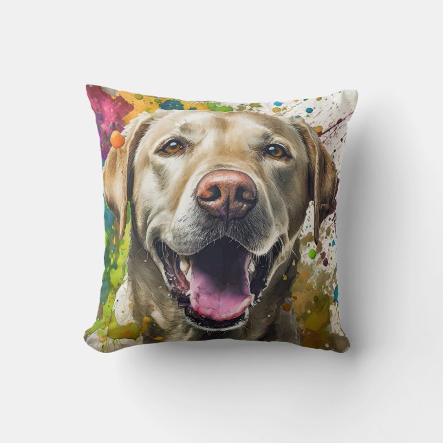 Labrador Dog Cushion (Front)