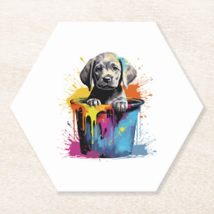 Labrador Dog Dog Breed for a Labrador Lovers Paper Coaster