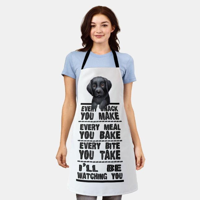 Labrador Dog Every Snack You Make Apron (Worn)