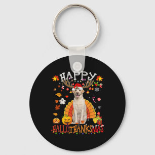 Labrador Dog Halloween Christmas Dog Happy Halloth Key Ring