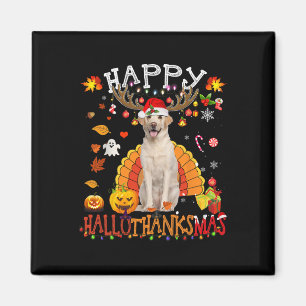 Labrador Dog Halloween Christmas Dog Happy Halloth Magnet