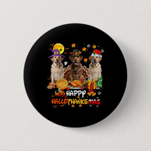 Labrador Dog Happy Halloween Thanksgiving Merry Ch 6 Cm Round Badge