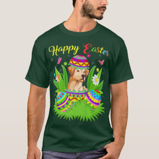 Labrador Dog Lover Floral Easter Egg Funny Labrado T-Shirt