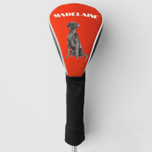 Labrador Dog Lover Red Personal Golf Head Cover