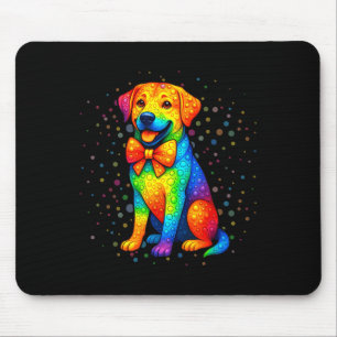 Labrador Dog Lovers Polka Dots Happy Dot Day Girls Mouse Pad