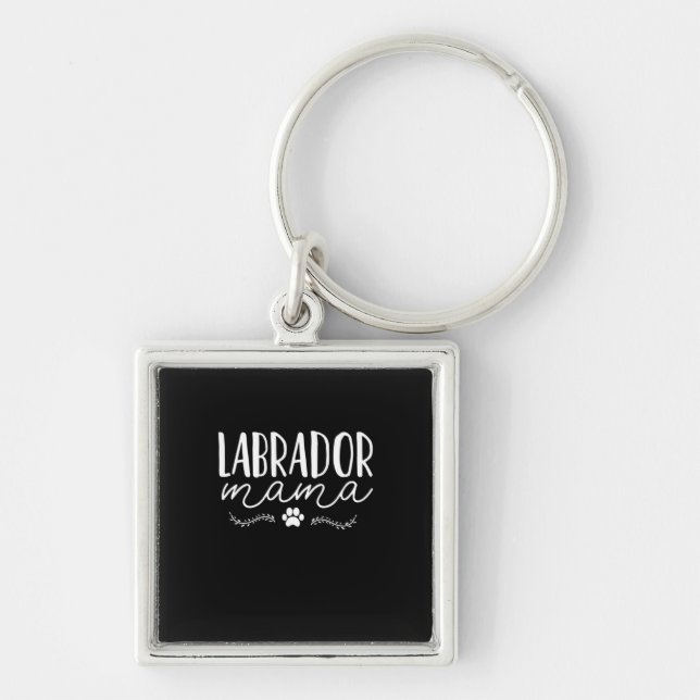 Labrador Dog Mama Key Ring (Front)
