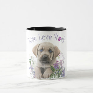 Labrador Dog Mum Floral Mug