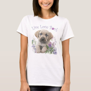 Labrador Dog Mum Floral T-Shirt