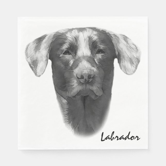 Labrador Dog stylish Napkin (Front)