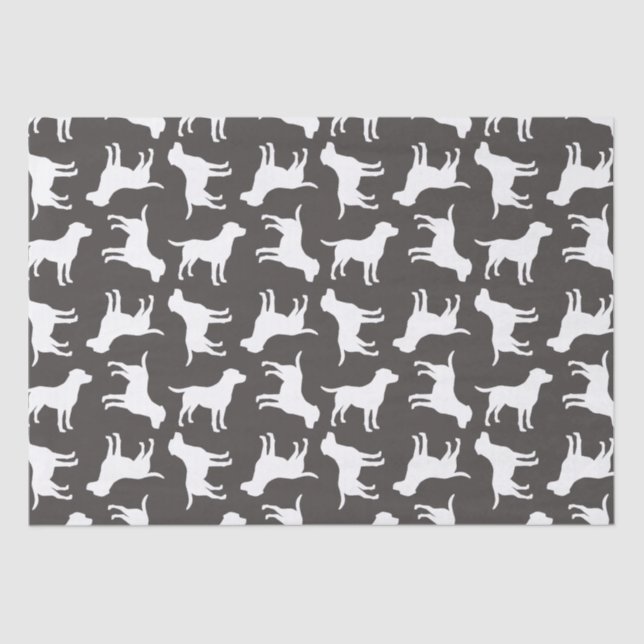 Labrador Dog Theme Baby Shower Gender Neutral Tissue Paper (Front)