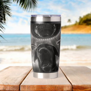 Labrador Dog UFO Alien Extraterrestrial Selfie Insulated Tumbler