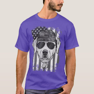 Labrador Dog Veteran 4th of July T-Shirt