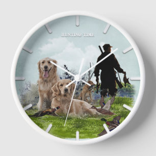 Labrador, duck hunting clock