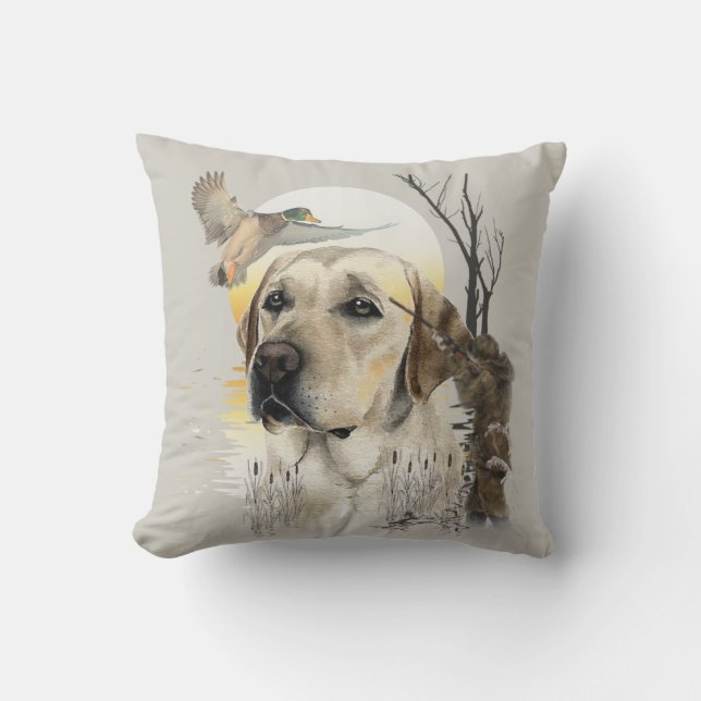 Labrador, duck hunting cushion (Front)