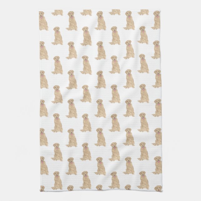 Labrador (Dudley) Tea Towel (Vertical)
