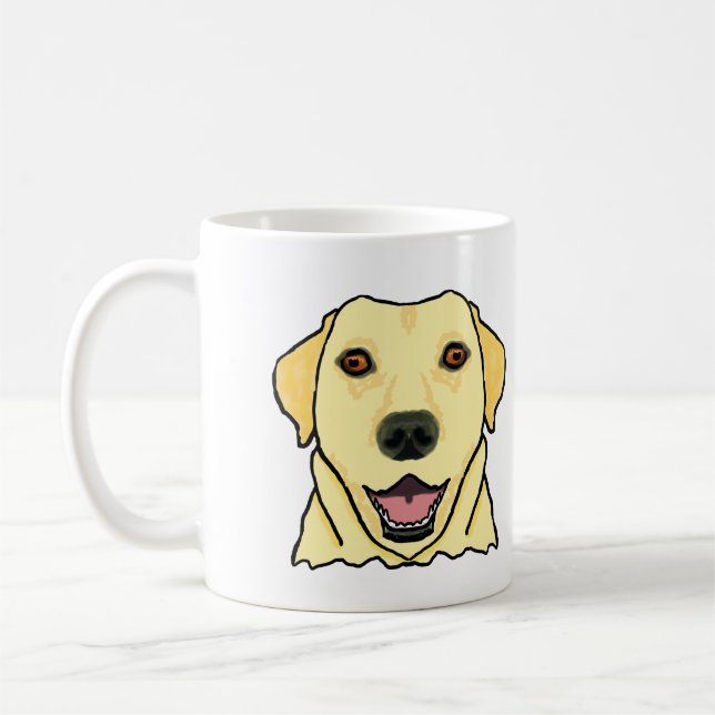 Labrador Face Coffee Mug (Left)