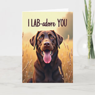 Labrador Fathers Day Card