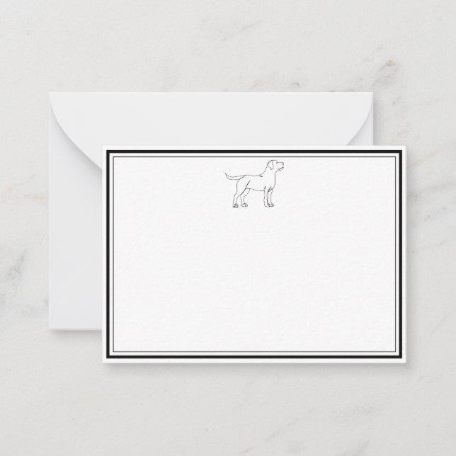 Labrador Flat Note Cards (Front)