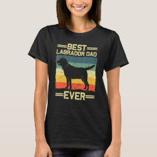 Labrador For Men Dad Black Lab Yellow Labrador Ret T-Shirt